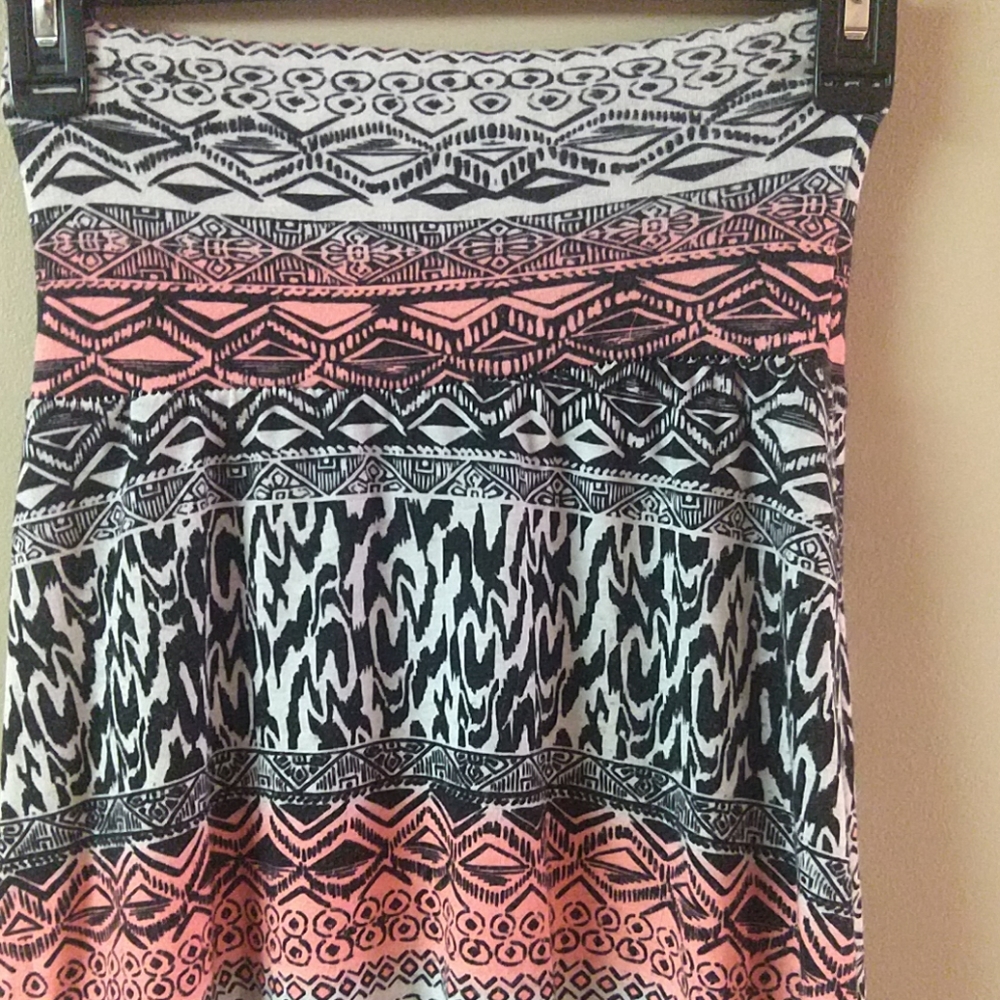 Bold print maxi skirt